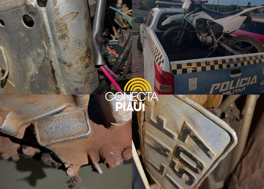 Motocicleta com sinais adulterados é apreendida em Nova Santa Rita