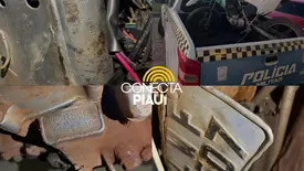 Motocicleta com sinais adulterados é apreendida em Nova Santa Rita (Foto: Reprodução)