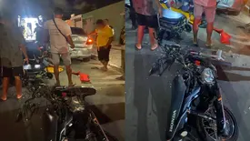 Motociclista fica gravemente ferido ao colidir contra carro em Parnaíba (Foto: Reprodução)