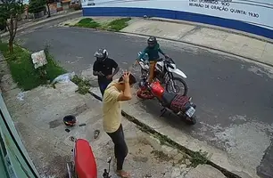 Motorista de aplicativo tem moto roubada durante assalto à mão armada em Timon (Foto: Reprodução)