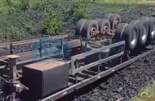 Motorista morre após tombamento de carreta em Sebastião Leal (Foto: Reprodução/Dudu Notícias)