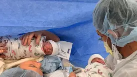 Nasceram Eloísa e Lara, filhas do casal Inacio Neto e Monysse Coutinho (Foto: Instagram)