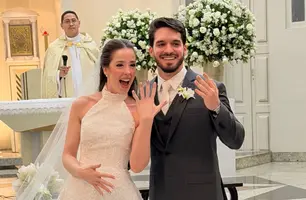 O sim dos lindos e apaixonados Gabriela Rivalta e Lucas Pereira, em Teresina (Foto: Instagram)