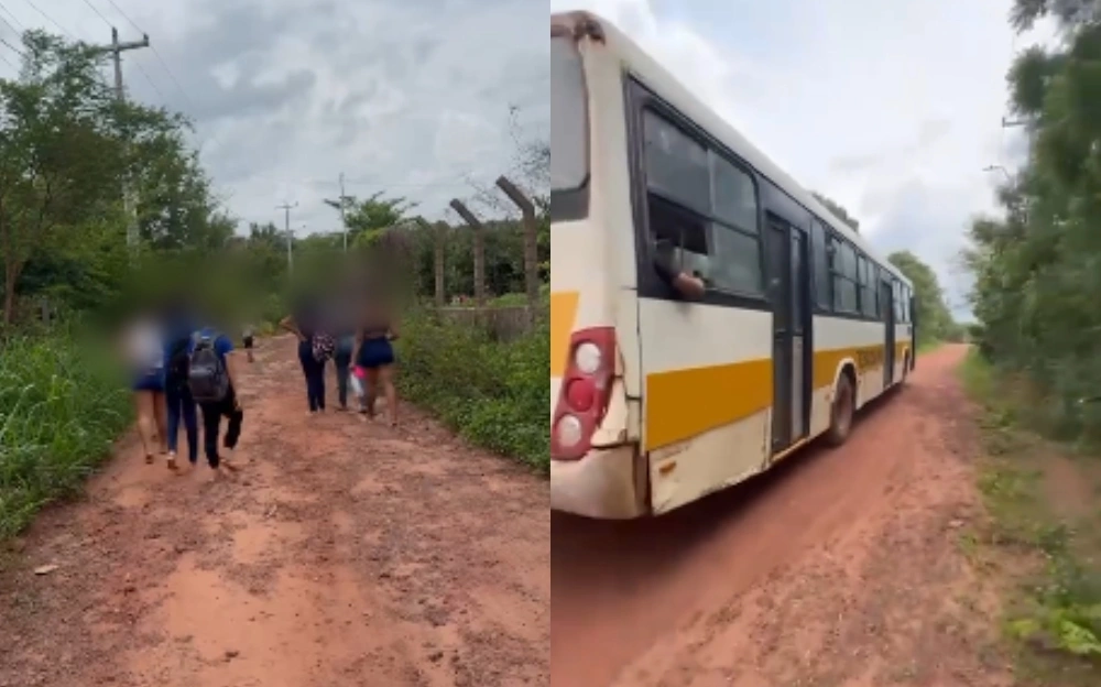 Ônibus escolar não para para estudantes na zona rural de Teresina e pais se revoltam