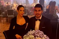 Os namorados Leticia Tauil e Samuel Brito Cavalcante em casamento de luxo