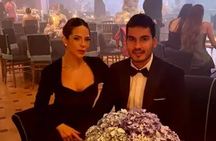 Os namorados Leticia Tauil e Samuel Brito Cavalcante em casamento de luxo (Foto: Instagram)