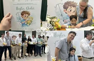 Paciente de 11 anos lança livro no Hospital Unimed e inspira pela história (Foto: Conecta Piauí)
