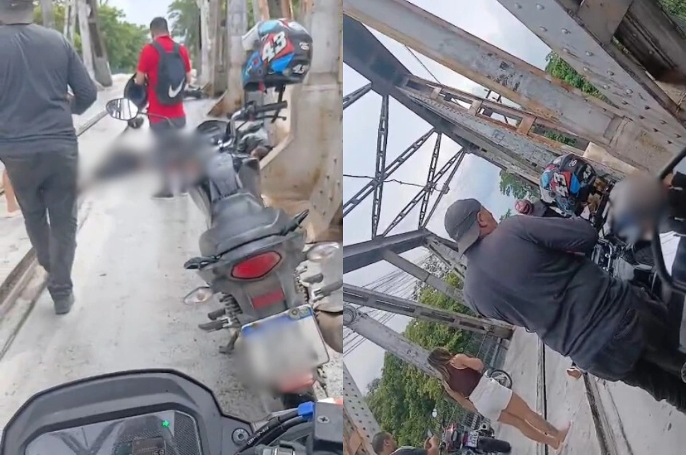 Passageira em moto morre após acidente na Ponte Metálica, entre Teresina e Timon