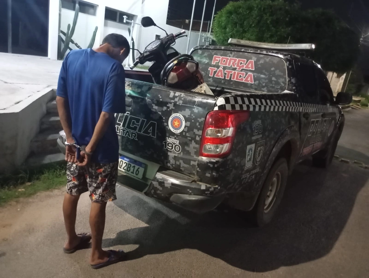 'Pedim' é preso após furtar motocicleta e empenhá-la em bar em Campo Maior