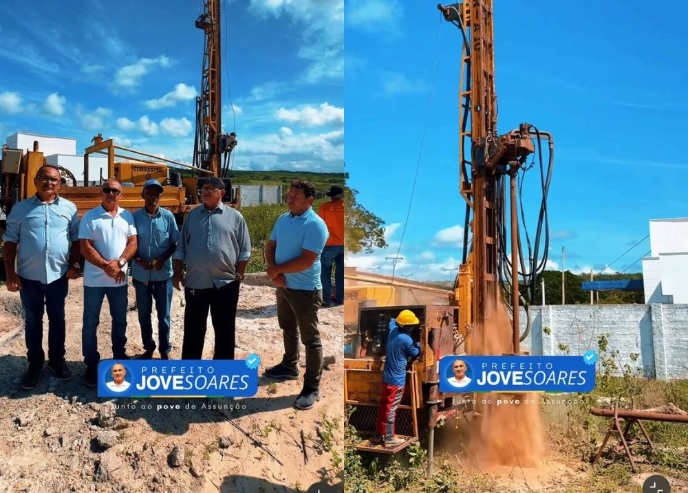 Perfuração de poço profundo é iniciada na comunidade de Assunção do Piauí