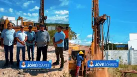 Perfuração de poço profundo é iniciada na comunidade de Assunção do Piauí (Foto: Divulgação)