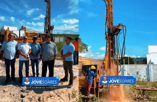 Perfuração de poço profundo é iniciada na comunidade de Assunção do Piauí (Foto: Divulgação)