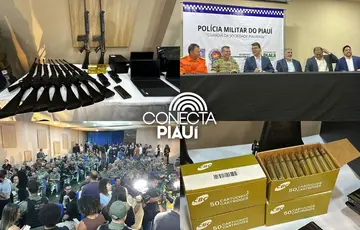 Piauí recebe 50 fuzis e equipamentos para reforçar a Segurança Pública