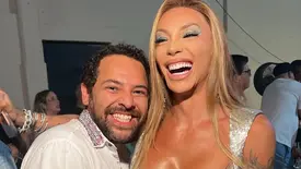 Piauiense Leo Galvão e a influencer Maya Massafera em dia de festa em SP (Foto: Instagram)