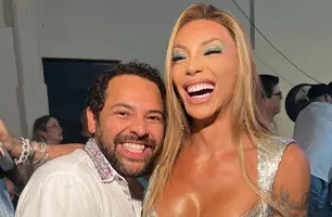 Piauiense Leo Galvão e a influencer Maya Massafera em dia de festa em SP (Foto: Instagram)