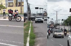 Piloto de motolância do Samu fratura perna após série de acidentes em Teresina