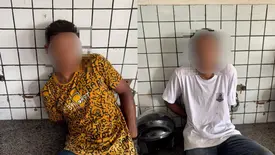 PM prende dupla após tentativa de latrocínio em bar no Dirceu II (Foto: Reprodução)