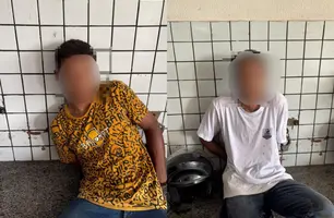 PM prende dupla após tentativa de latrocínio em bar no Dirceu II (Foto: Reprodução)