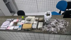 PM prende suspeito por tráfico de drogas e posse de munição em Parnaíba (Foto: Reprodução)