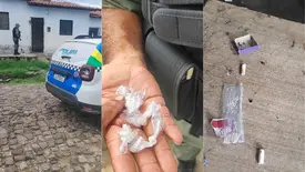 Polícia apreende drogas em quitinetes usadas como 'boca de fumo' em Teresina (Foto: Repórter 12/Conecta Piauí)