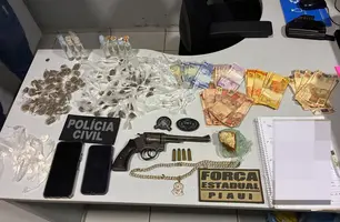 Polícia Civil prende suspeitos e apreende drogas em operação em Água Branca (Foto: Reprodução)
