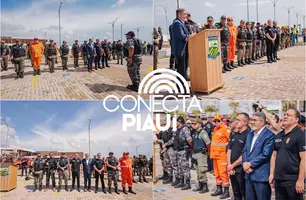 Polícia Militar lança a Operação Carnaval no Litoral 2026 em Parnaíba (Foto: SD Thiago Amaral / ASCOM PMPI)