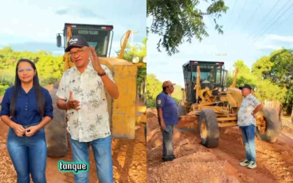 Prefeito Orlando Crispim anuncia obra em Manoel Emídio