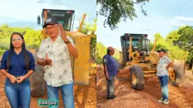 Prefeito Orlando Crispim anuncia obra em Manoel Emídio (Foto: Reprodução)