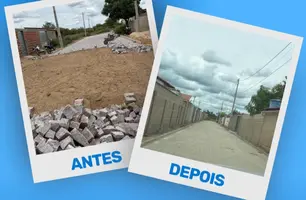 Prefeitura de Dirceu Arcoverde entrega nova obra de pavimentação (Foto: Reprodução)