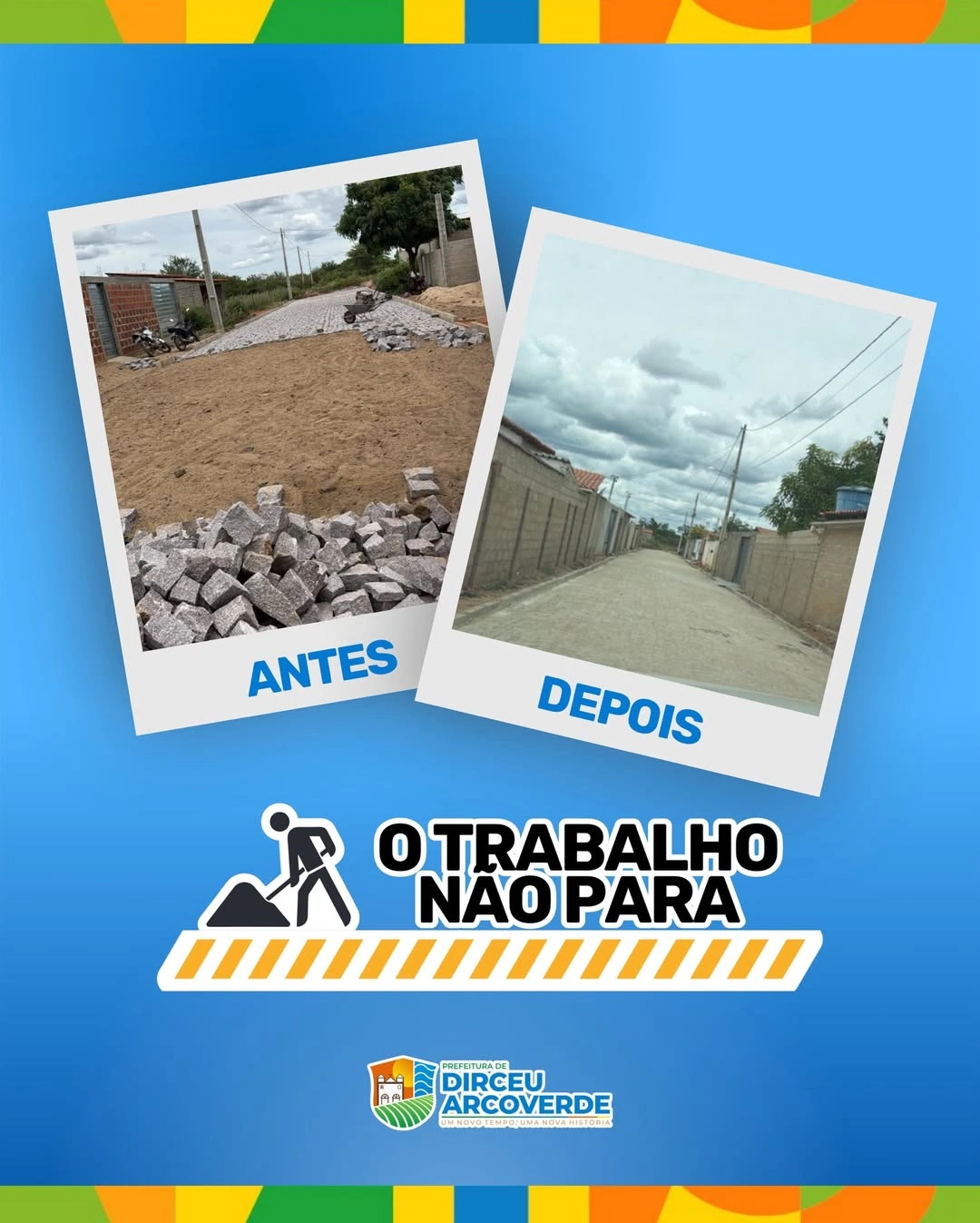 Prefeitura de Dirceu Arcoverde entrega nova obra de pavimentação