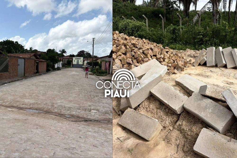 Prefeitura de Esperantina pavimenta ruas do bairro Novo Horizonte