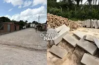 Prefeitura de Esperantina pavimenta ruas do bairro Novo Horizonte