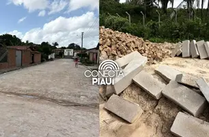 Prefeitura de Esperantina pavimenta ruas do bairro Novo Horizonte (Foto: Reprodução)