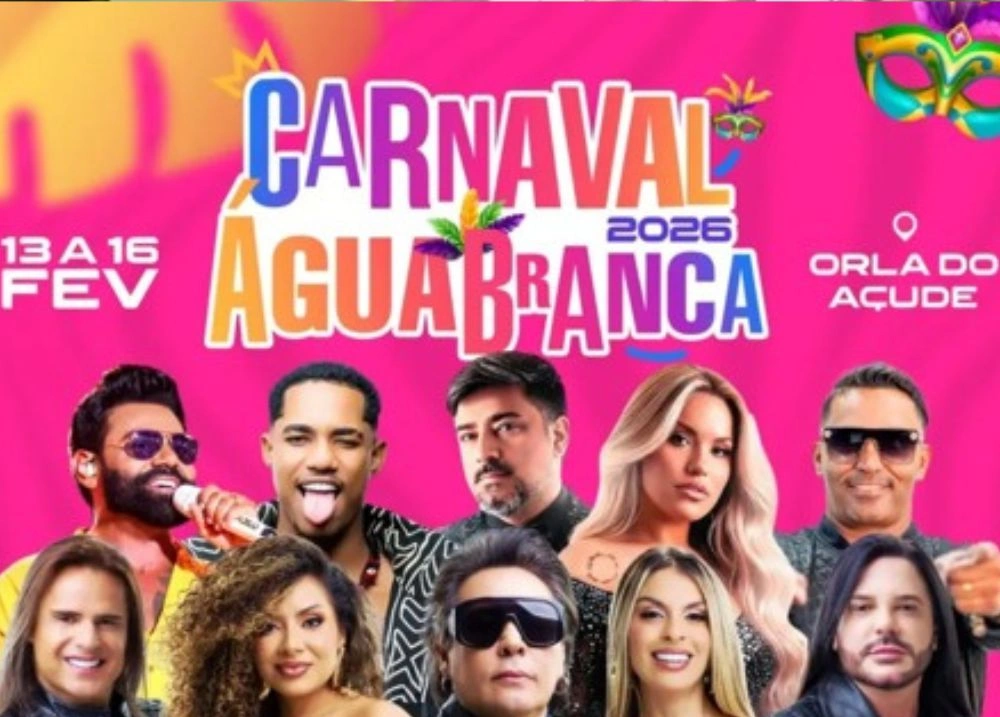 Programação do Carnaval de Água Branca reúne grandes atrações musicais