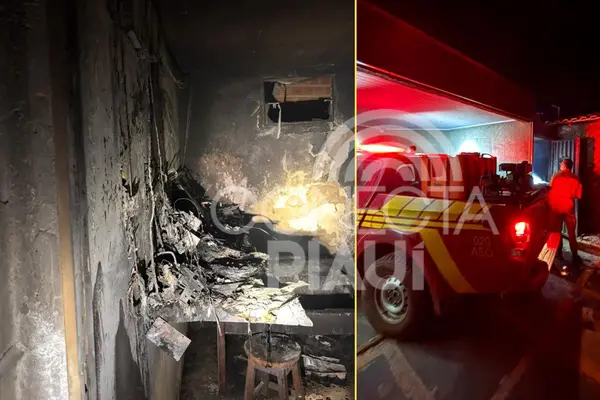 Quarto de motel pega fogo e mobiliza funcionários e bombeiros em Esperantina