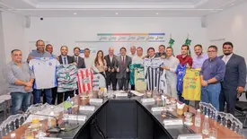 Rafael Fonteles anuncia aporte de R$ 8 milhões para fortalecer futebol piauiense (Foto: Gabriel Paulino)