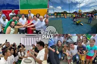 Rafael Fonteles inaugura brinquedopraça e escolas em Lagoa do Piauí