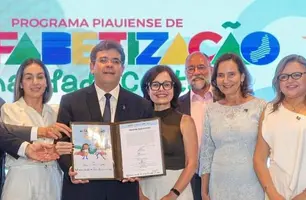 Rafael Fonteles, Isabel Fonteles e Whashington Bandeira em dia de evento (Foto: Instagram)