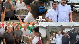 Rafael vistoria obras e amplia pavimentação em São Pedro do Piauí (Foto: Conecta Piauí)