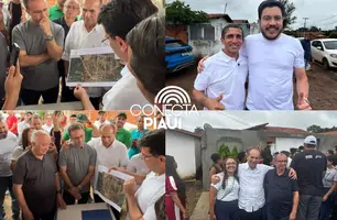 Rafael vistoria obras e amplia pavimentação em São Pedro do Piauí (Foto: Conecta Piauí)