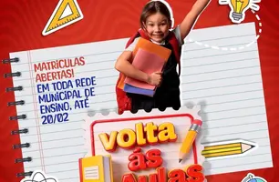 Rede Municipal de Passagem Franca retoma aulas com matrículas abertas até 20/02 (Foto: Reprodução)