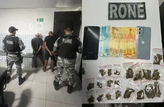 RONE prende dupla portando sacola com drogas na zona Sul de Teresina