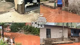 Rua Boa Esperança alaga após chuvas e deixa moradores ilhados na zona Leste (Foto: Reprodução)