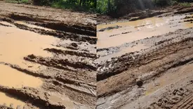 Rua vira lamaçal e moradores denunciam abandono no Jacinta Andrade, em Teresina (Foto: Reprodução)