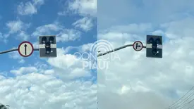 Semáforos apagados (Foto: Reprodução)