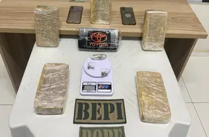 SSP-PI apreende seis quilos de substância análoga ao crack em Teresina (Foto: Reprodução)