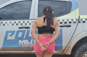 Suspeita de deixar filhos sozinhos para curtir Carnaval é presa em Pio IX (Foto: Divulgação/PMPI)