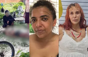 Suspeita de esfaquear mulher em cemitério é detida ao tentar fugir de Parnaíba (Foto: Divulgação/PMPI)