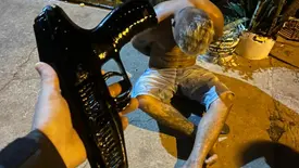 Suspeito de ameaçar pessoas com simulacro de arma de fogo é preso em Picos (Foto: Divulgação/PMPI)