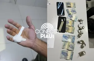 Suspeito é preso por tráfico e fere policial na zona Sul de Teresina (Foto: Reprodução)